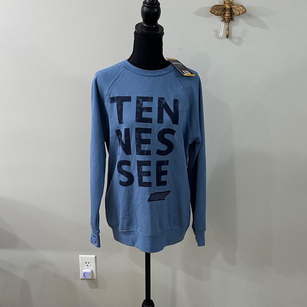 State of Mind Blue Crewneck Sweatshirt New M Tennessee